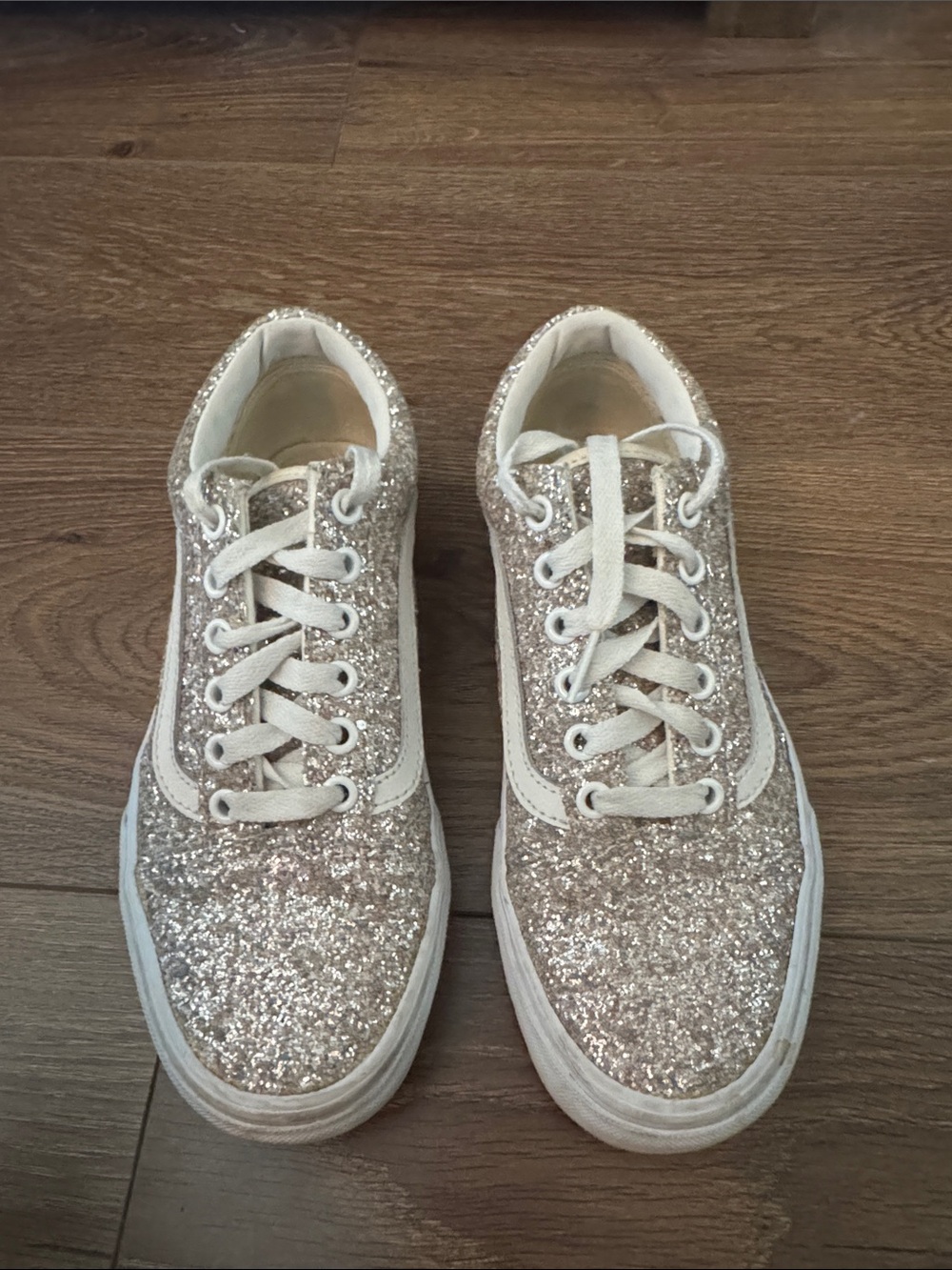 Vans Glitter Lace-Up Sneakers - Rose